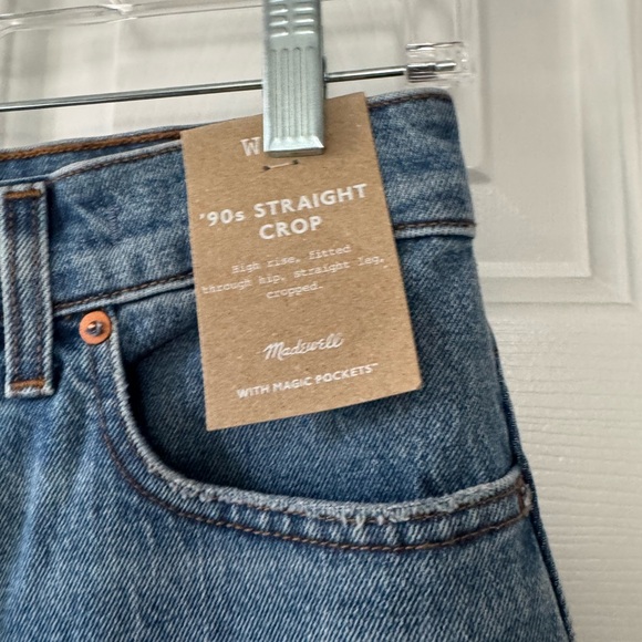 NWT Madewell The '90s Straight Crop Jean Sz 27 - Picture 6 of 9